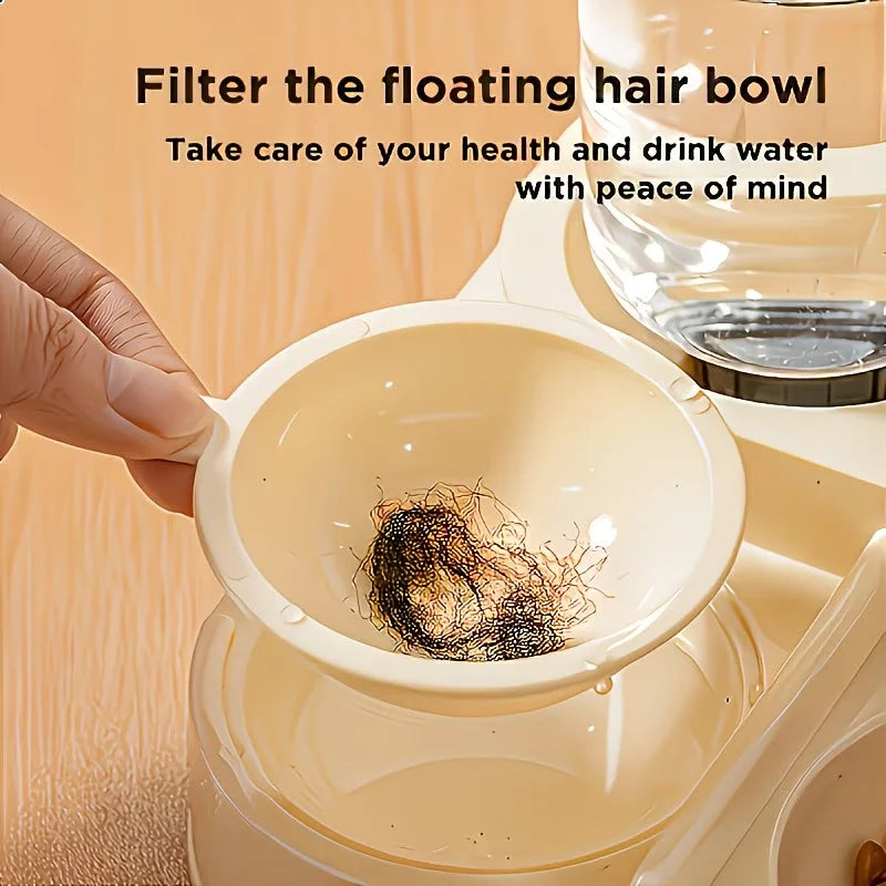 2-in-1 Pet Feeder & Water Dispenser for Cats & Dogs