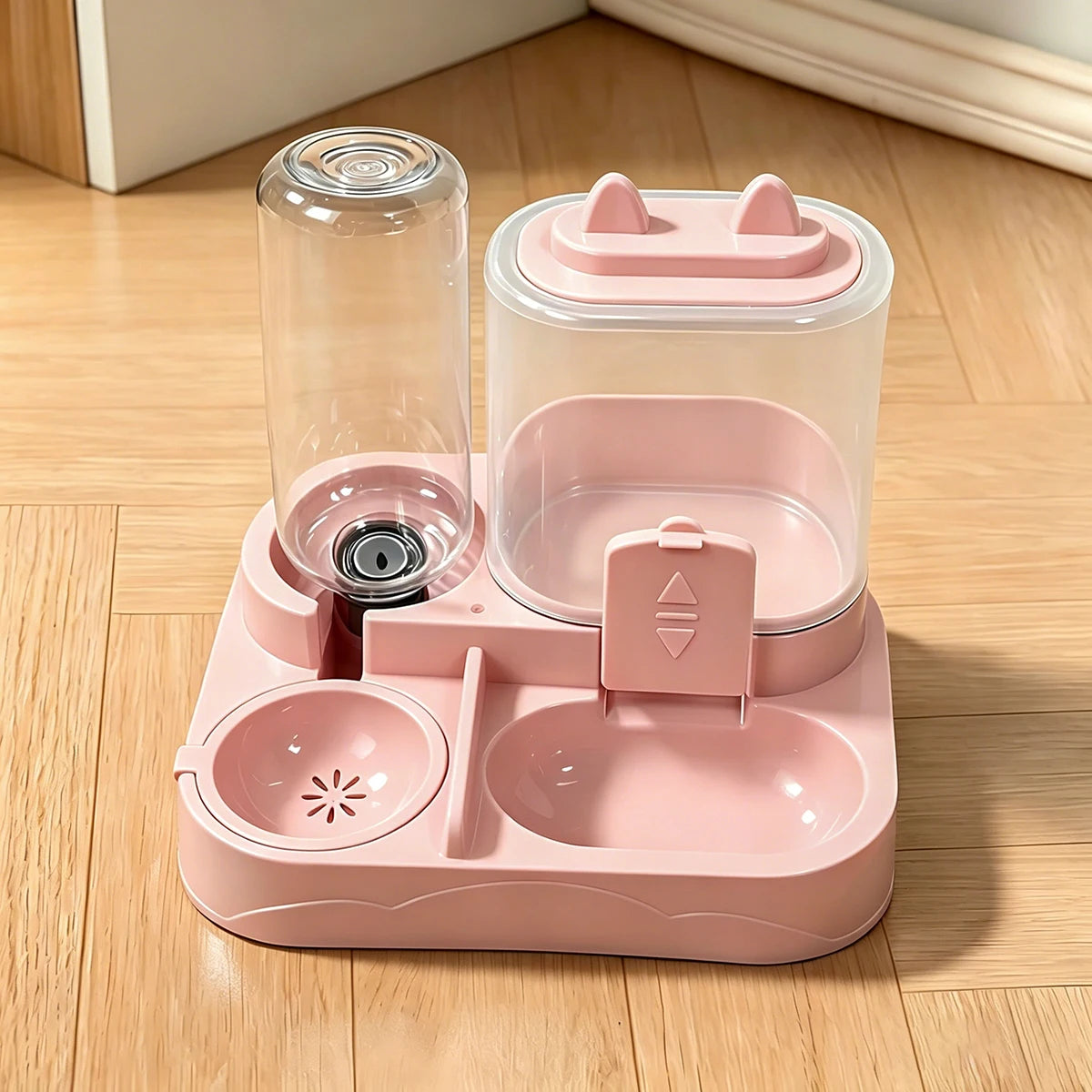 2-in-1 Pet Feeder & Water Dispenser for Cats & Dogs