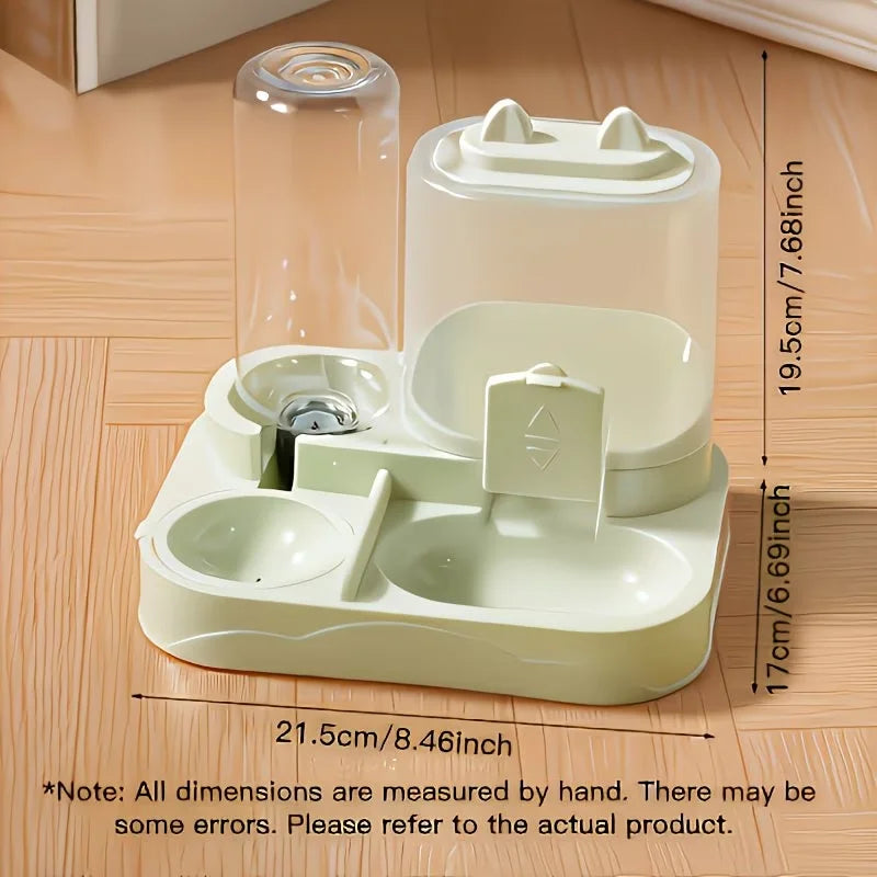 2-in-1 Pet Feeder & Water Dispenser for Cats & Dogs