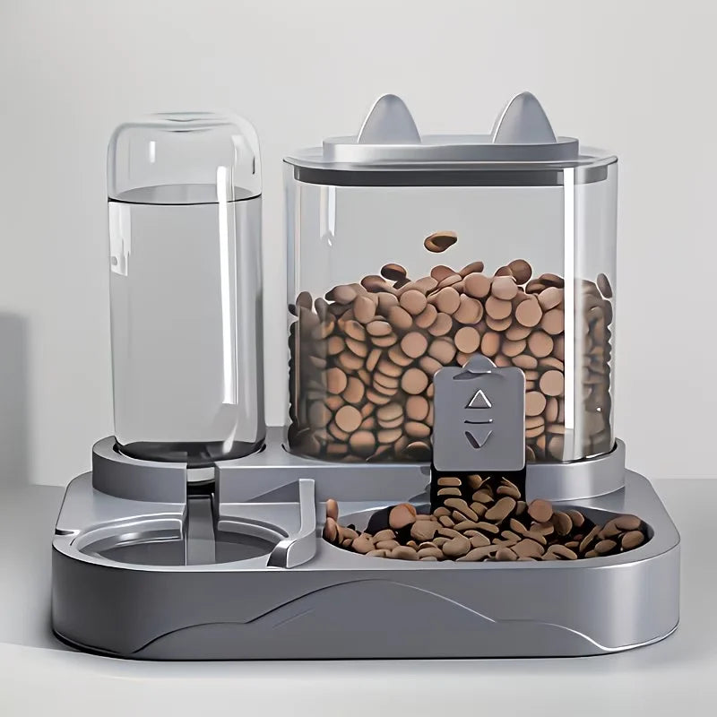 2-in-1 Pet Feeder & Water Dispenser for Cats & Dogs