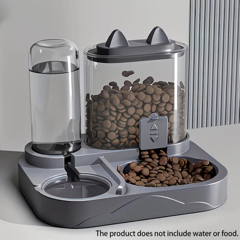2-in-1 Pet Feeder & Water Dispenser for Cats & Dogs