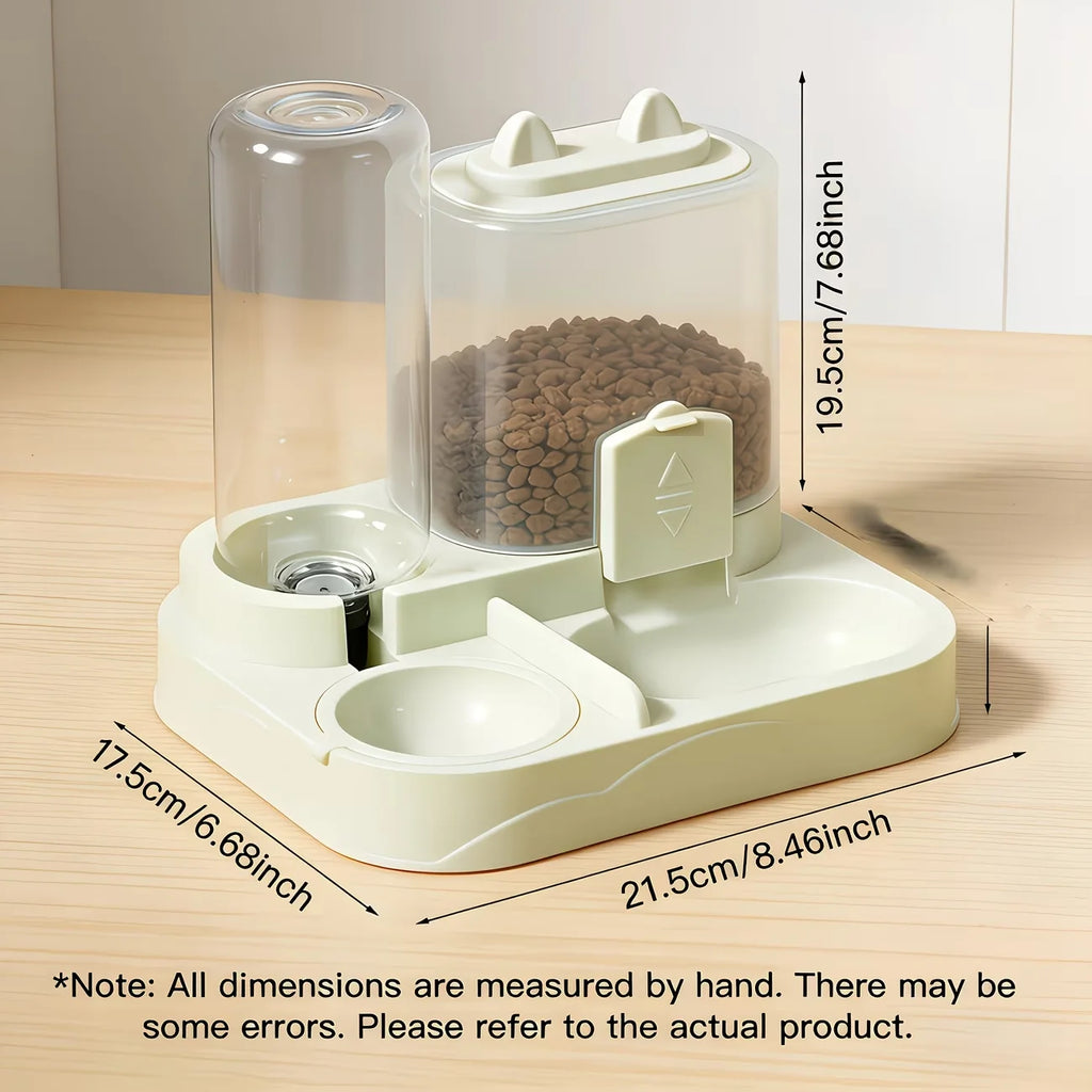 2-in-1 Pet Feeder & Water Dispenser for Cats & Dogs