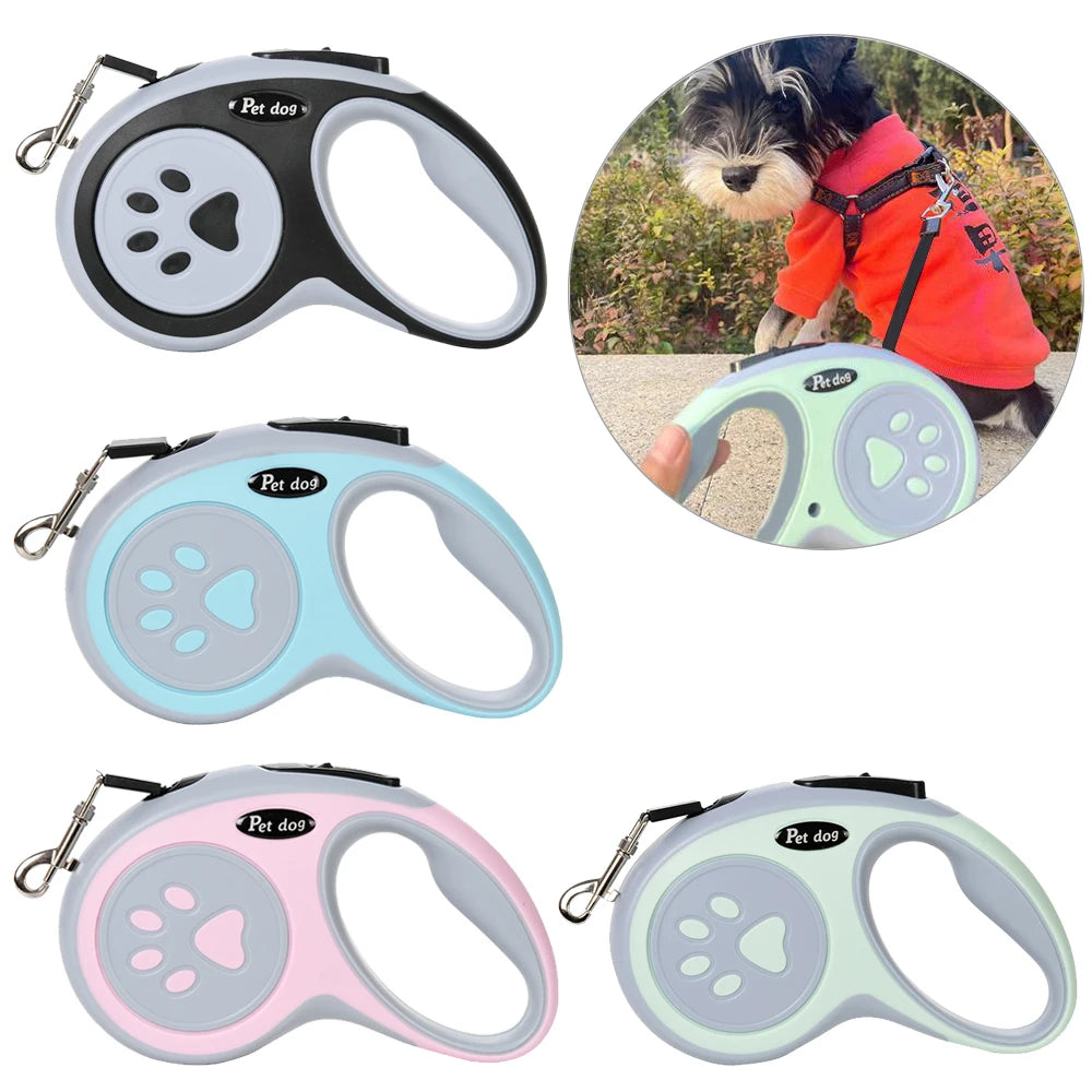 Retractable Dog Leash 3M/5M – One-Button Lock