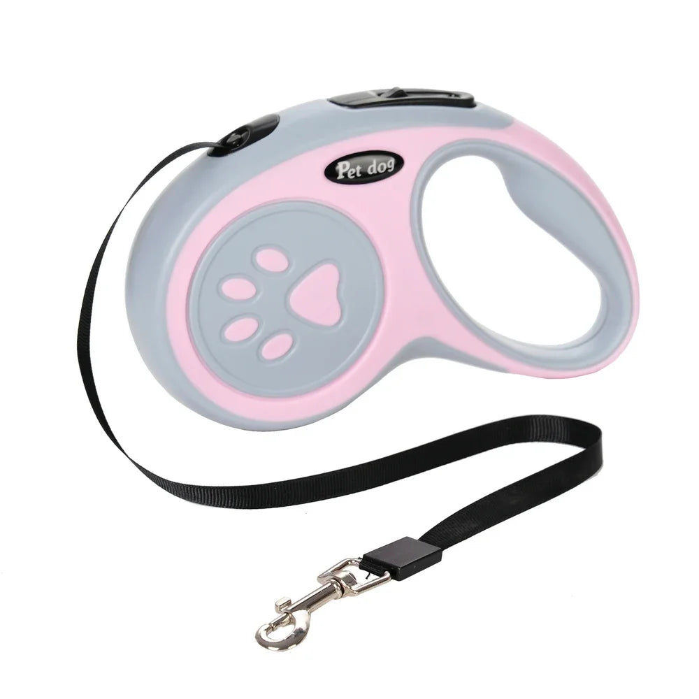 Retractable Dog Leash 3M/5M – One-Button Lock